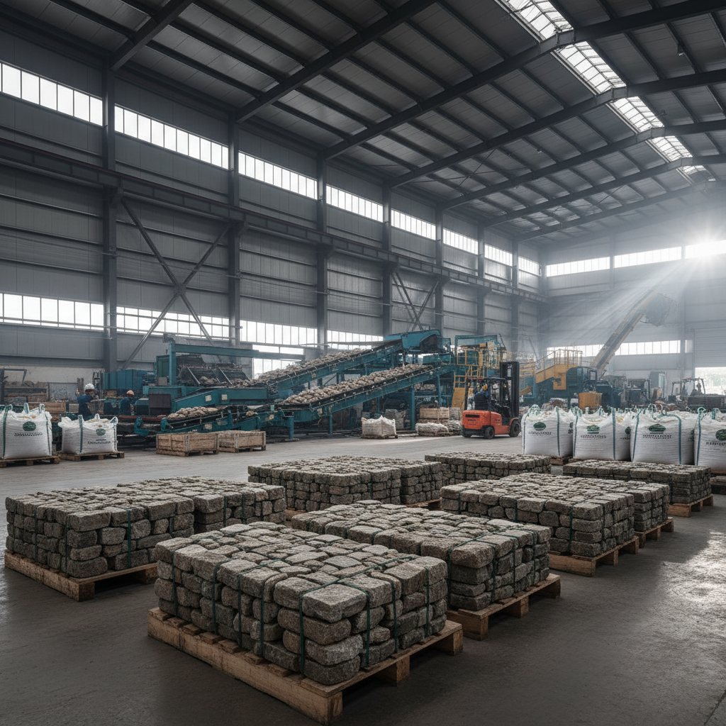 Modern Landscape Design with Durable cobblestone garden edging