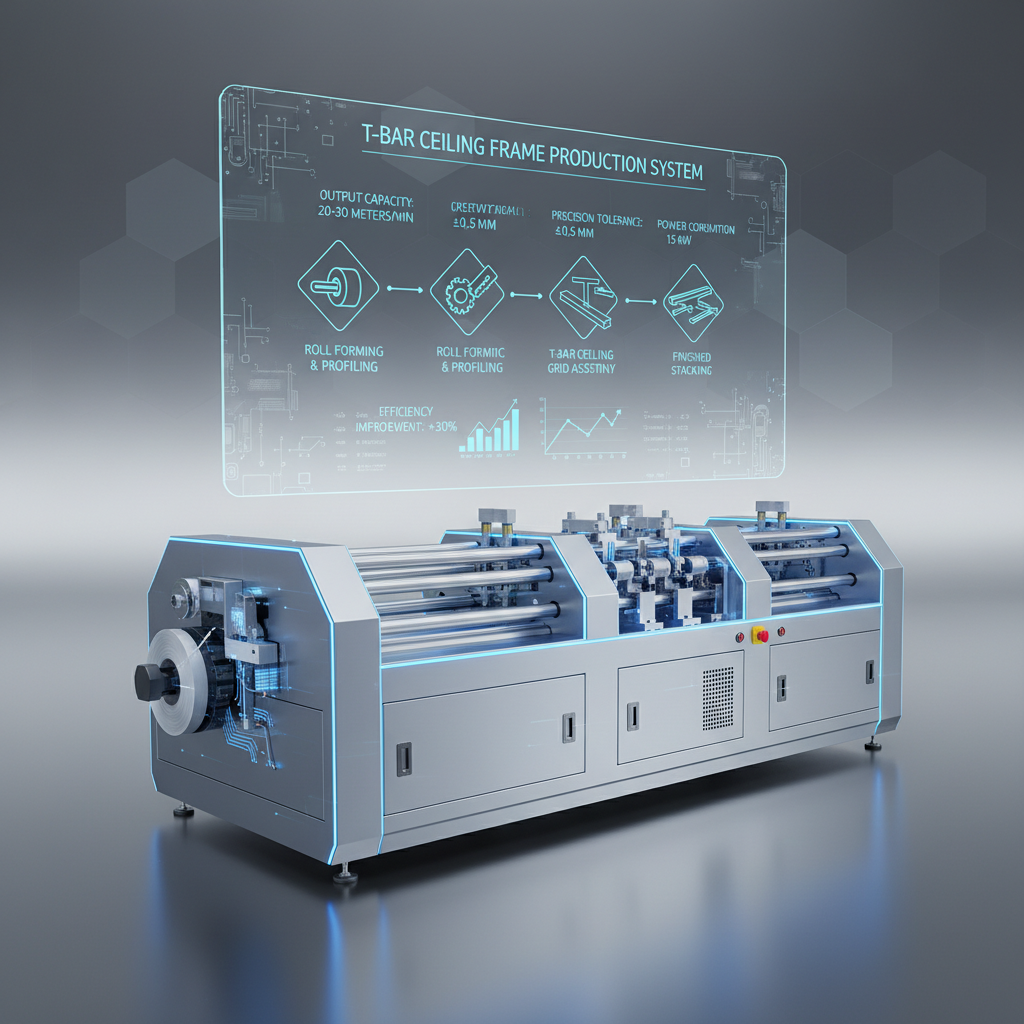 High Precision Automated t bar ceiling frame making machine