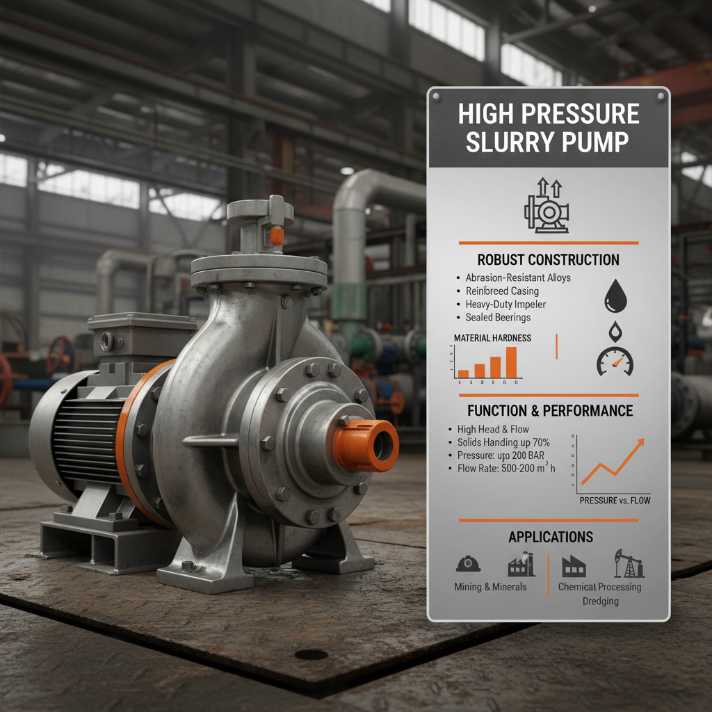 Efficient Industrial High Pressure Slurry Pump for Mining Operations