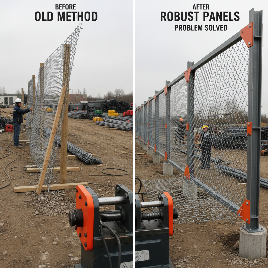 Durable 6x8 Fence Panels for Industrial and Residential Security