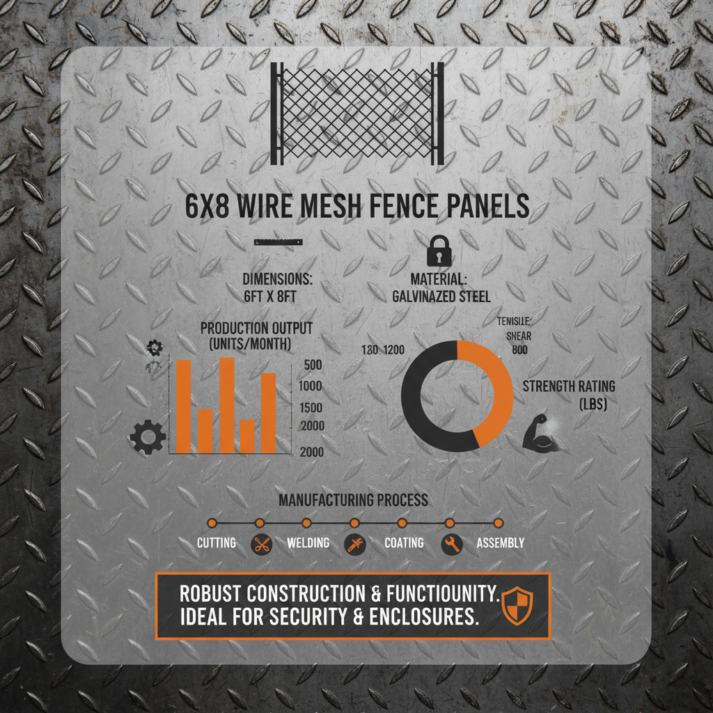 Durable 6x8 Fence Panels for Industrial and Residential Security