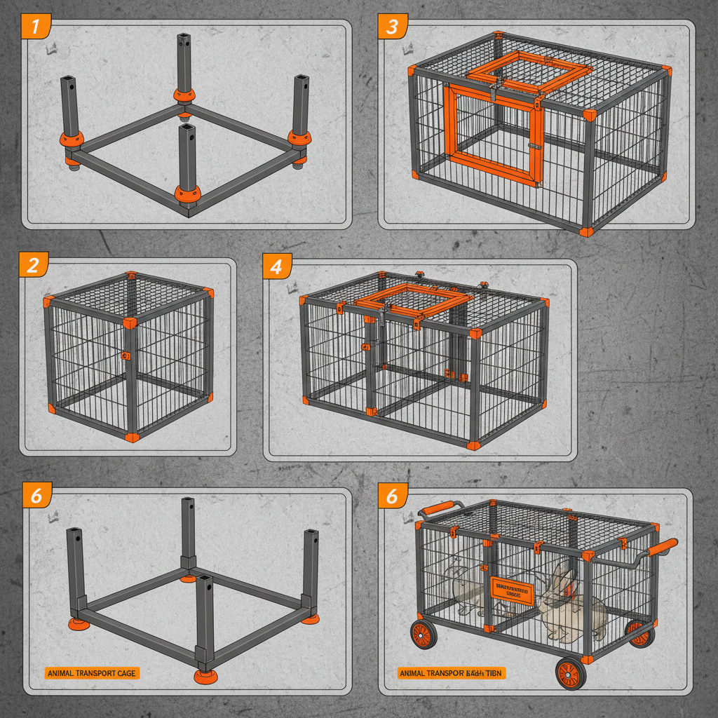 Professional Rabbit Transport Cage for Livestock Welfare and Efficiency