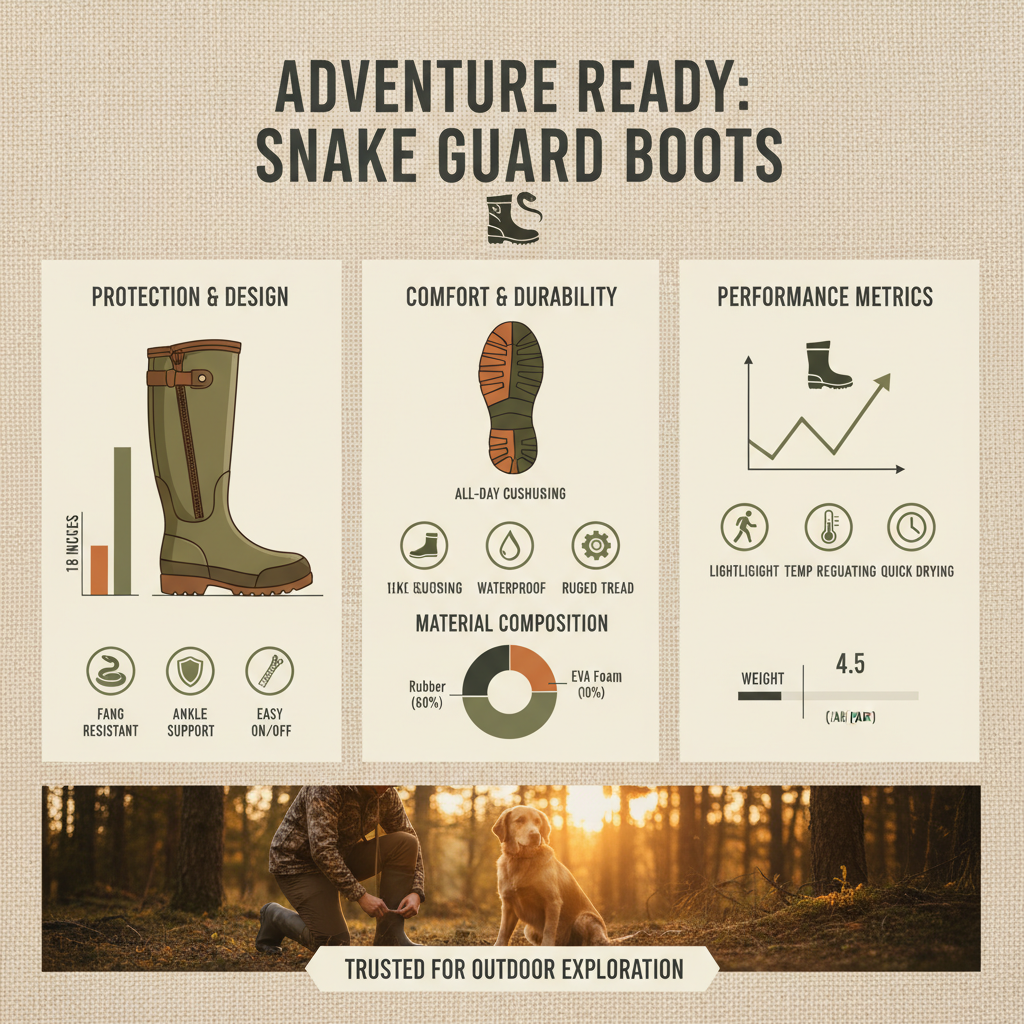 Protective Hunting Snake Boots with Zipper for Outdoor Safety