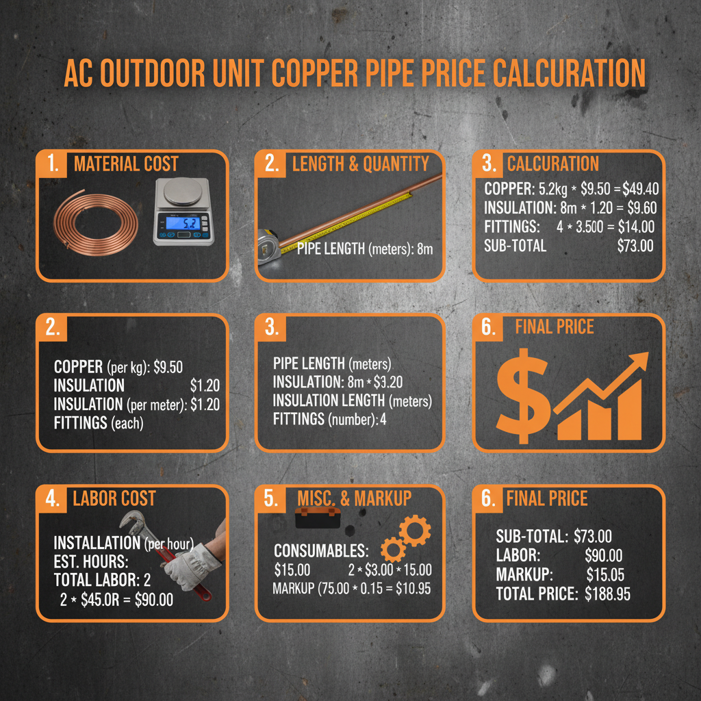 Understanding the ac outdoor unit copper pipe price and Factors