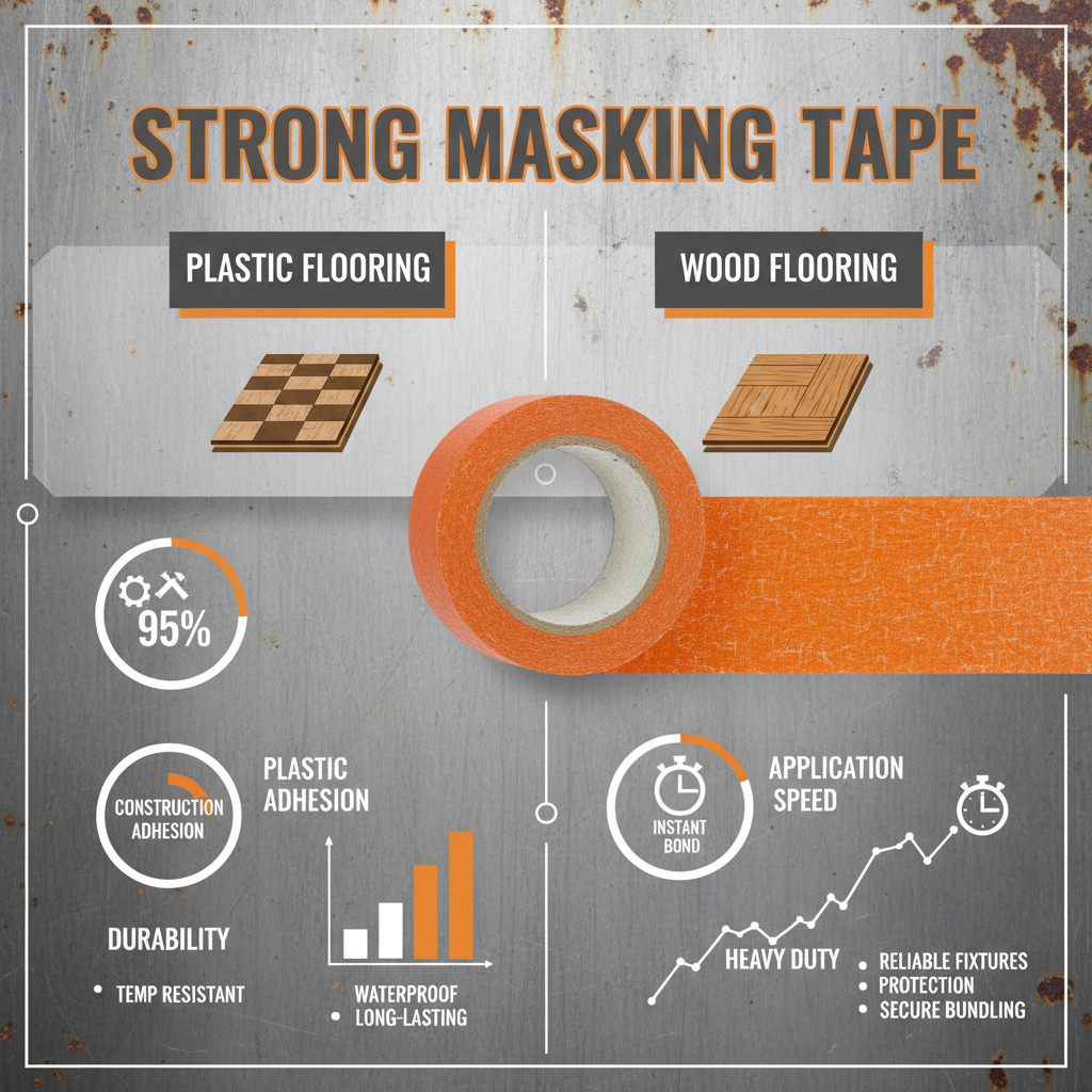 Industrial Strong Masking Tape for Professional Flooring Installation