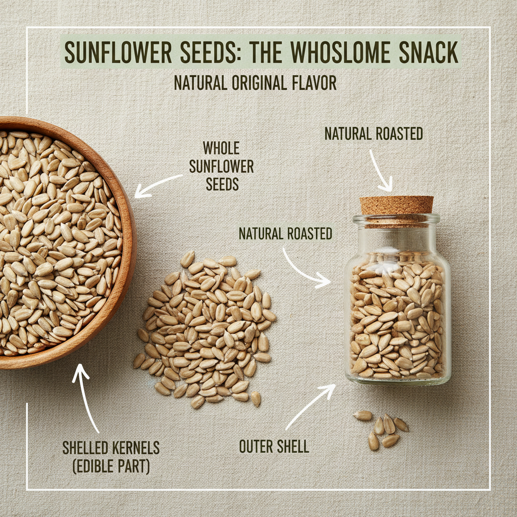 Premium Natural Original Flavor Sunflower Seeds for Healthy Snacking
