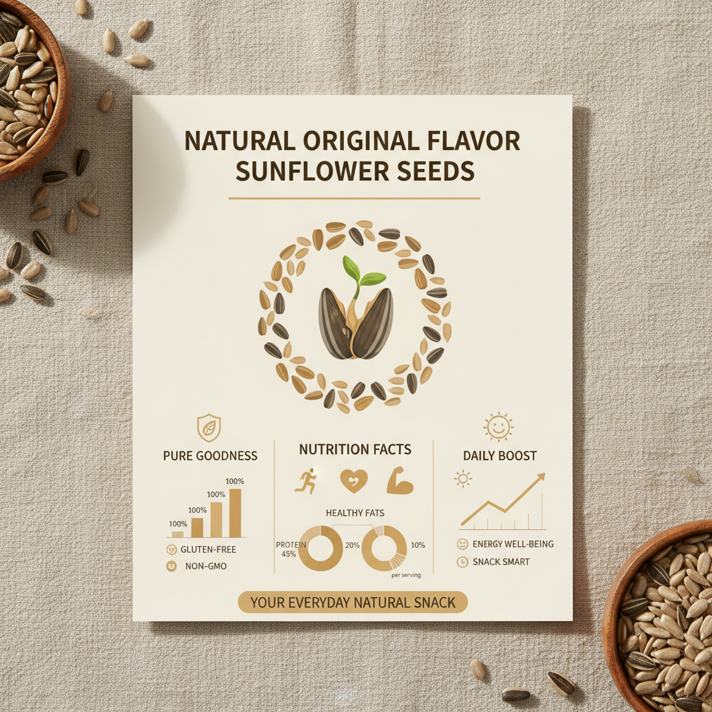 Premium Natural Original Flavor Sunflower Seeds for Healthy Snacking
