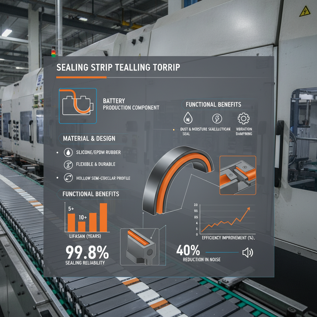 High Performance Hollow Semi Circular Sealing Strip for Batteries