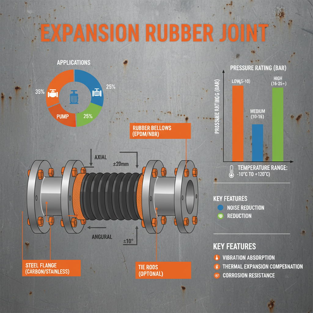 Industrial Espansion Rubber Joint for Piping Vibration Reduction