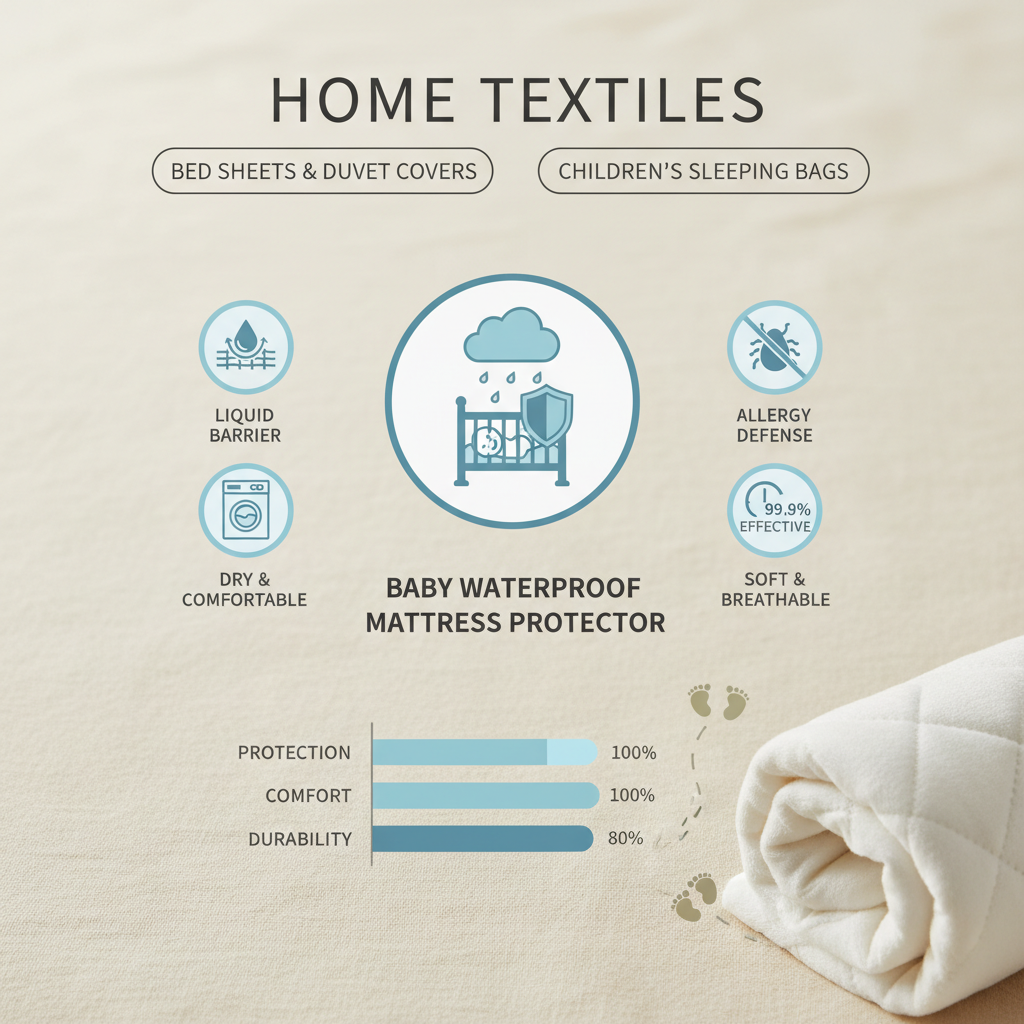 High Quality Baby Waterproof Mattress Protector for Infant Sleep
