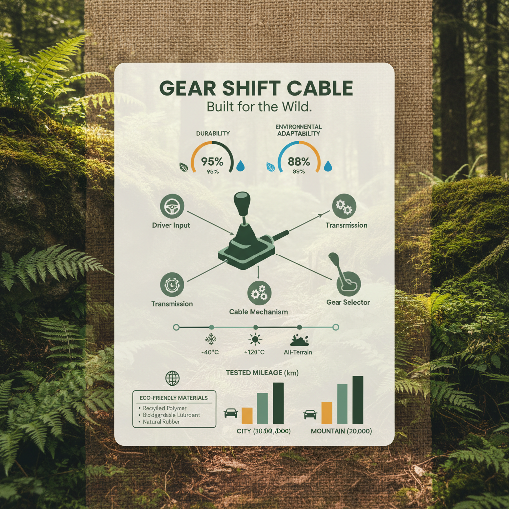 High Performance Gear Shift Cable for Automotive Transmission Systems