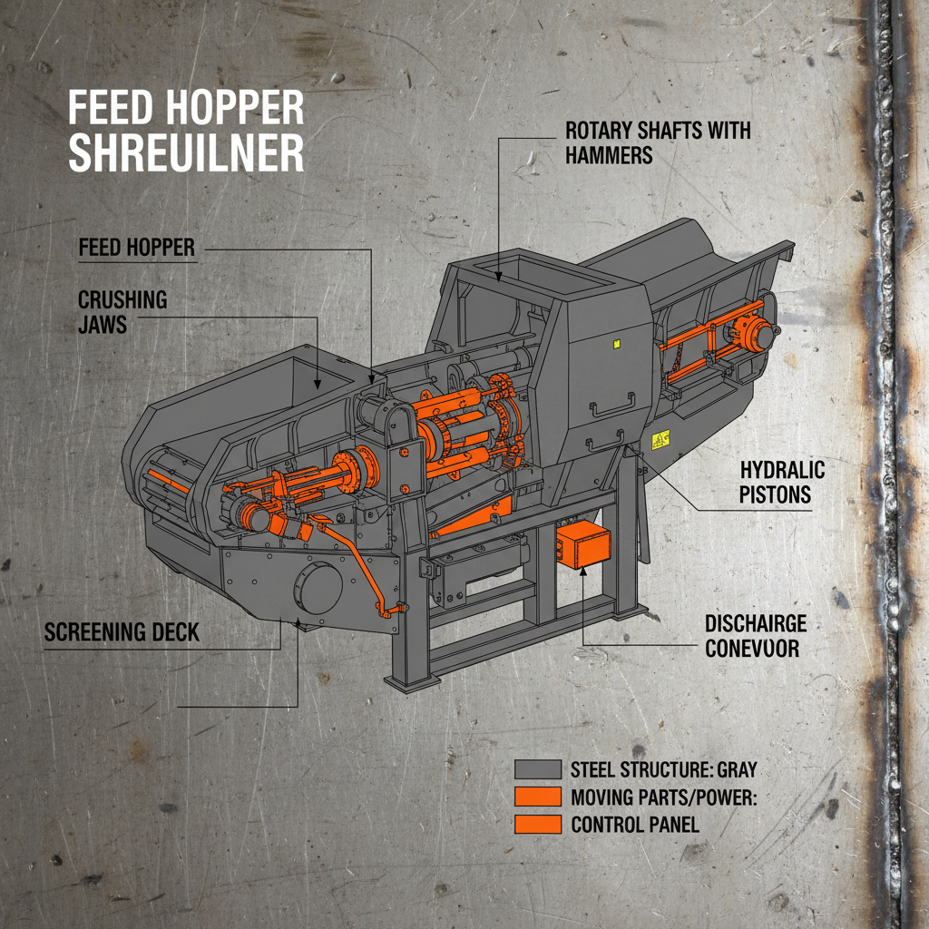 Industrial Construction Shredder for Sustainable Waste Management