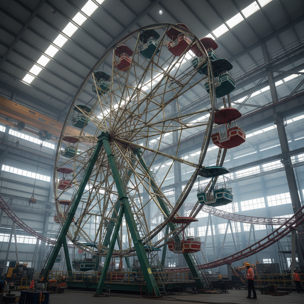 Design and Impact of a Modern Colorful Ferris Wheel in Cities