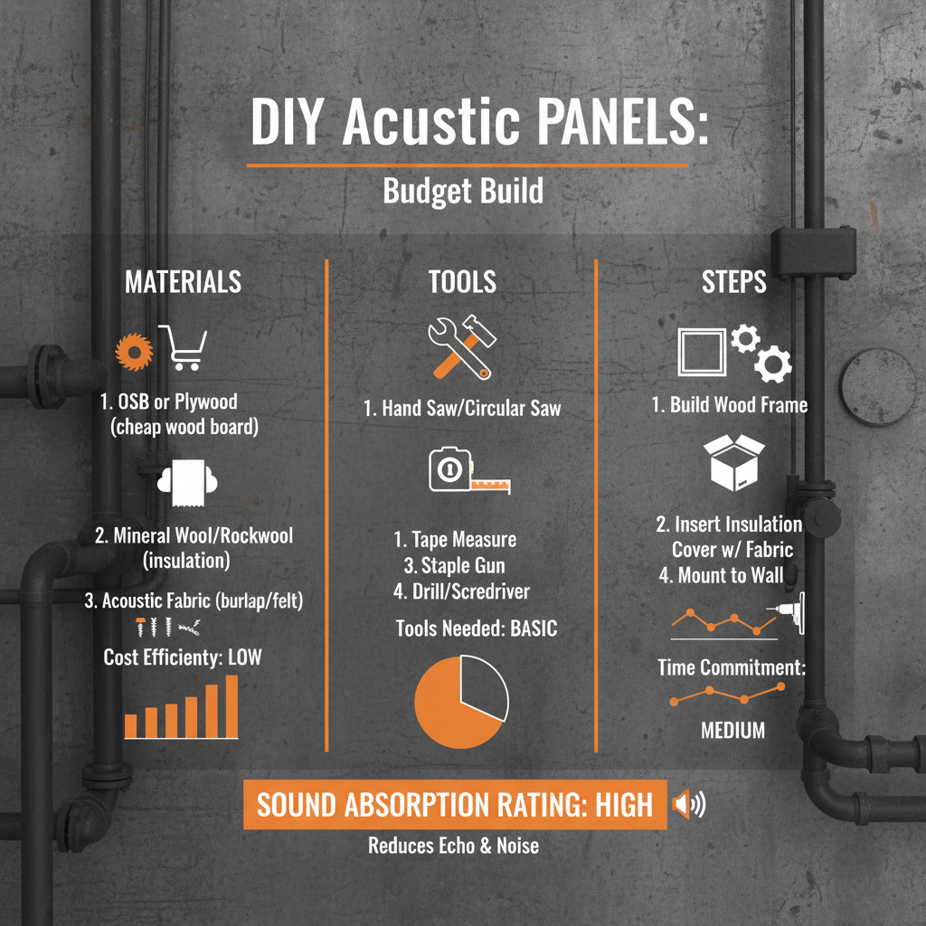 Guide on how to make cheap sound absorbing panels for home