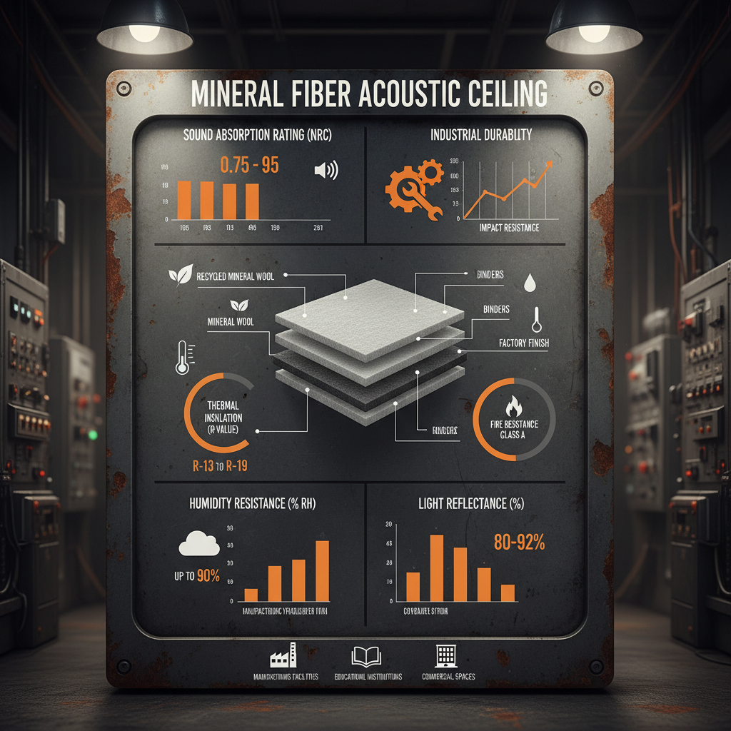 High Performance Mineral Fiber Acoustic Ceiling for Modern Buildings