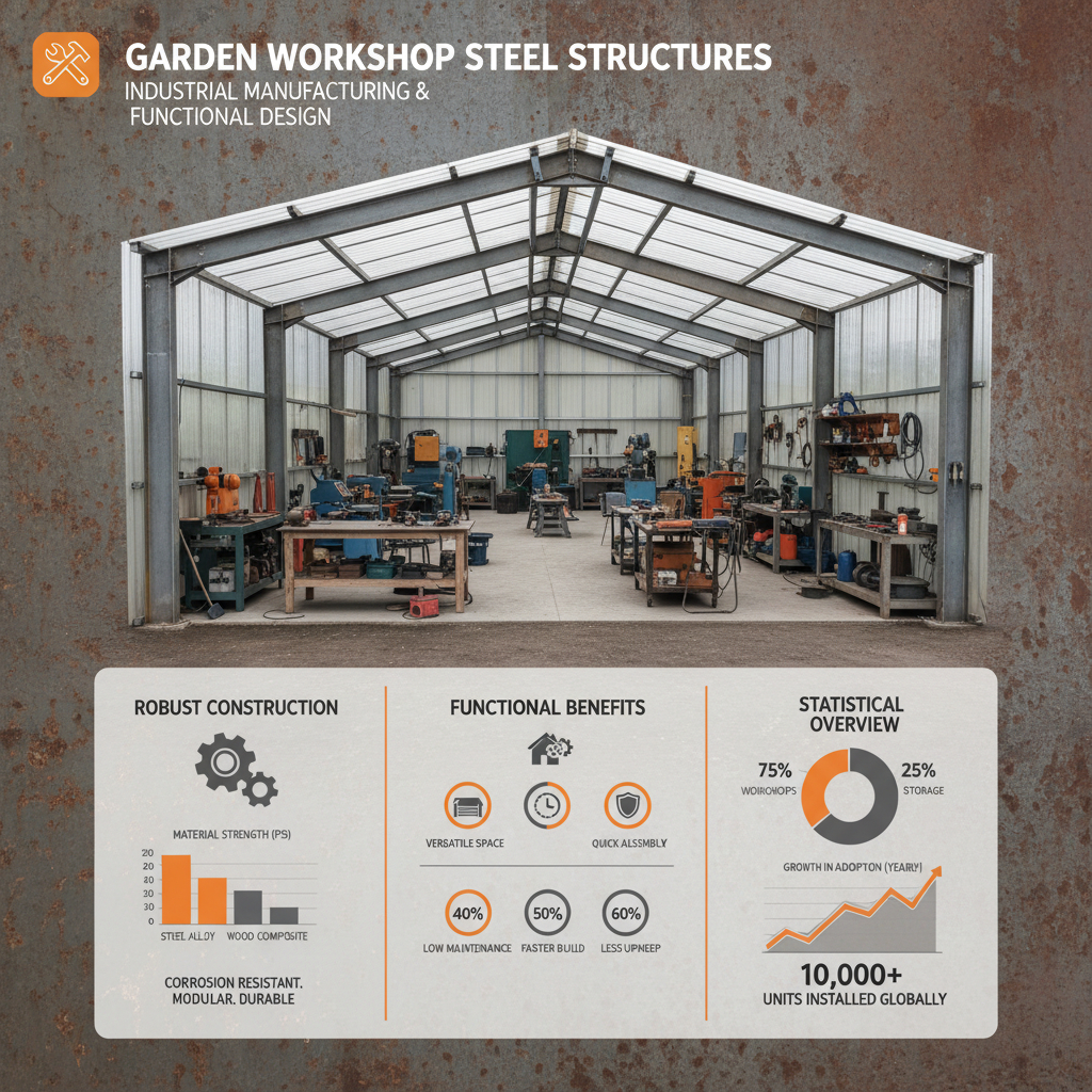 Modern Steel Garden Workshop Buildings for Professional Use