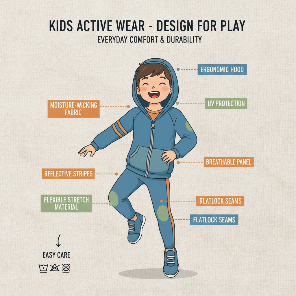 High Performance Active Wear Kids and Technical Material Innovations