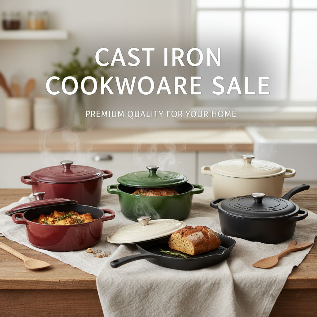 Premium Durable Cast Iron Cookware Sets on Sale for Your Kitchen