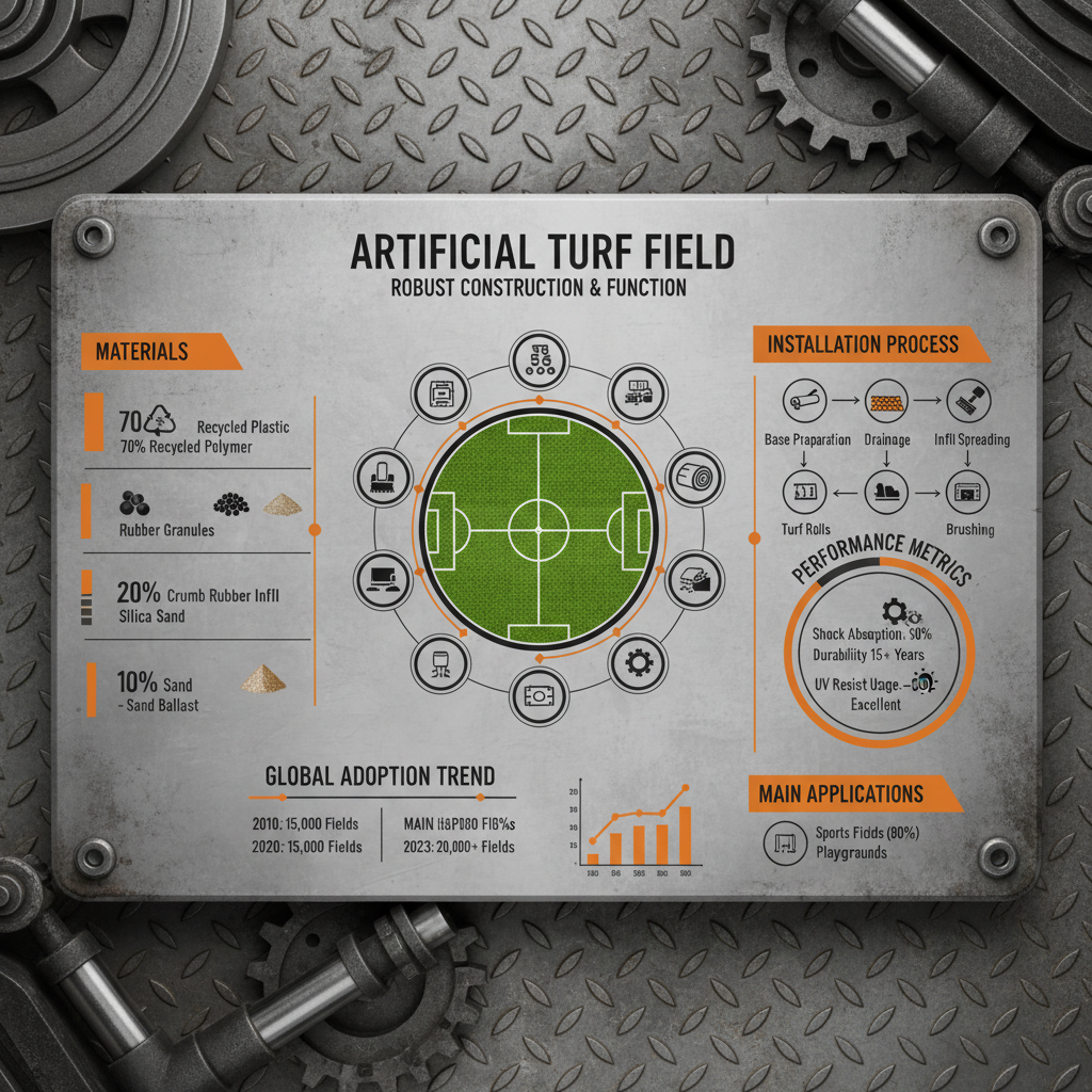 High Performance Artificial Turf Field for Modern Athletic Surfaces