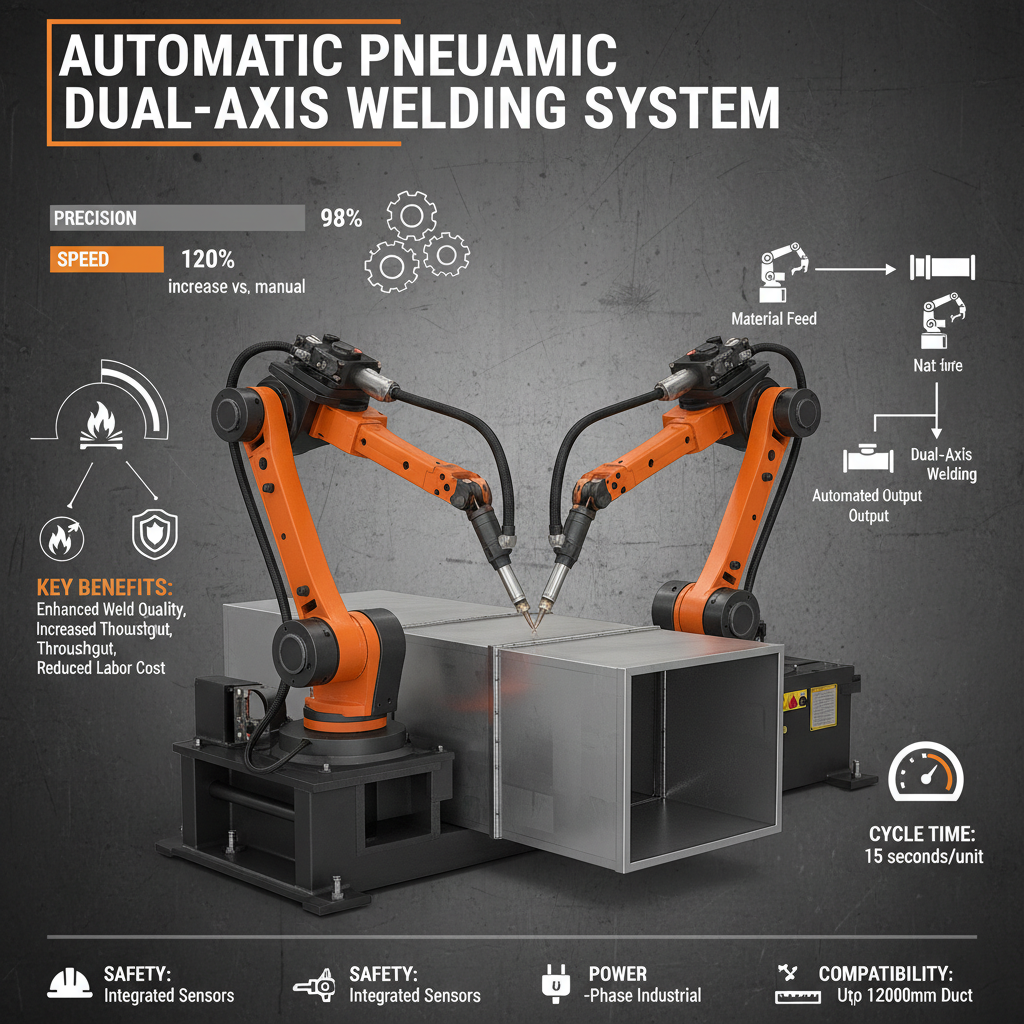 High Precision automatic pneumatic double axis welding machine