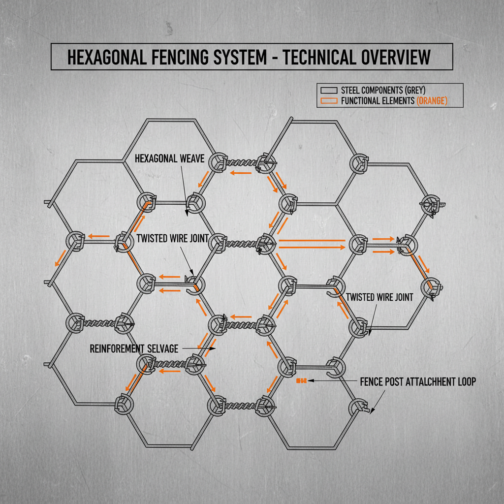 Versatile Hexagonal Fencing Solutions for Agriculture and Industry