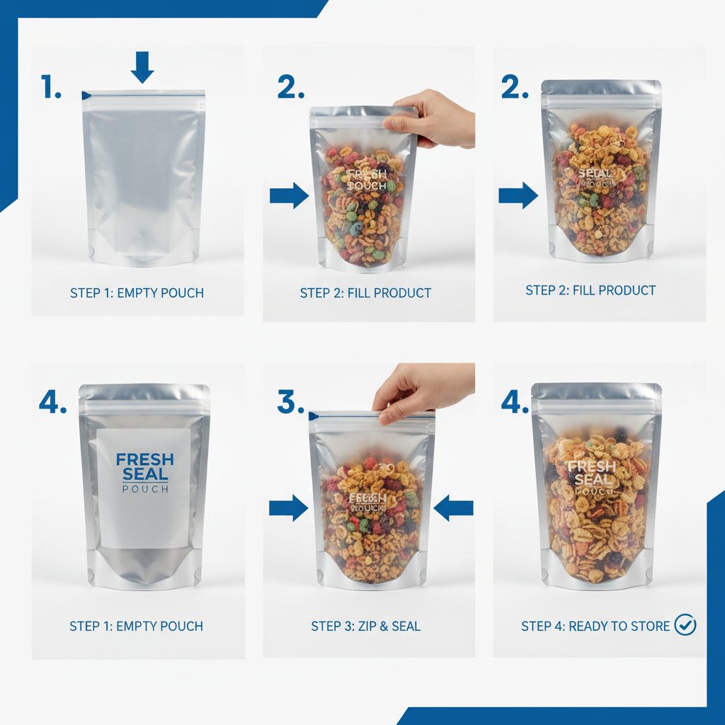 High Quality food packaging pouch with zipper for Food Preservation