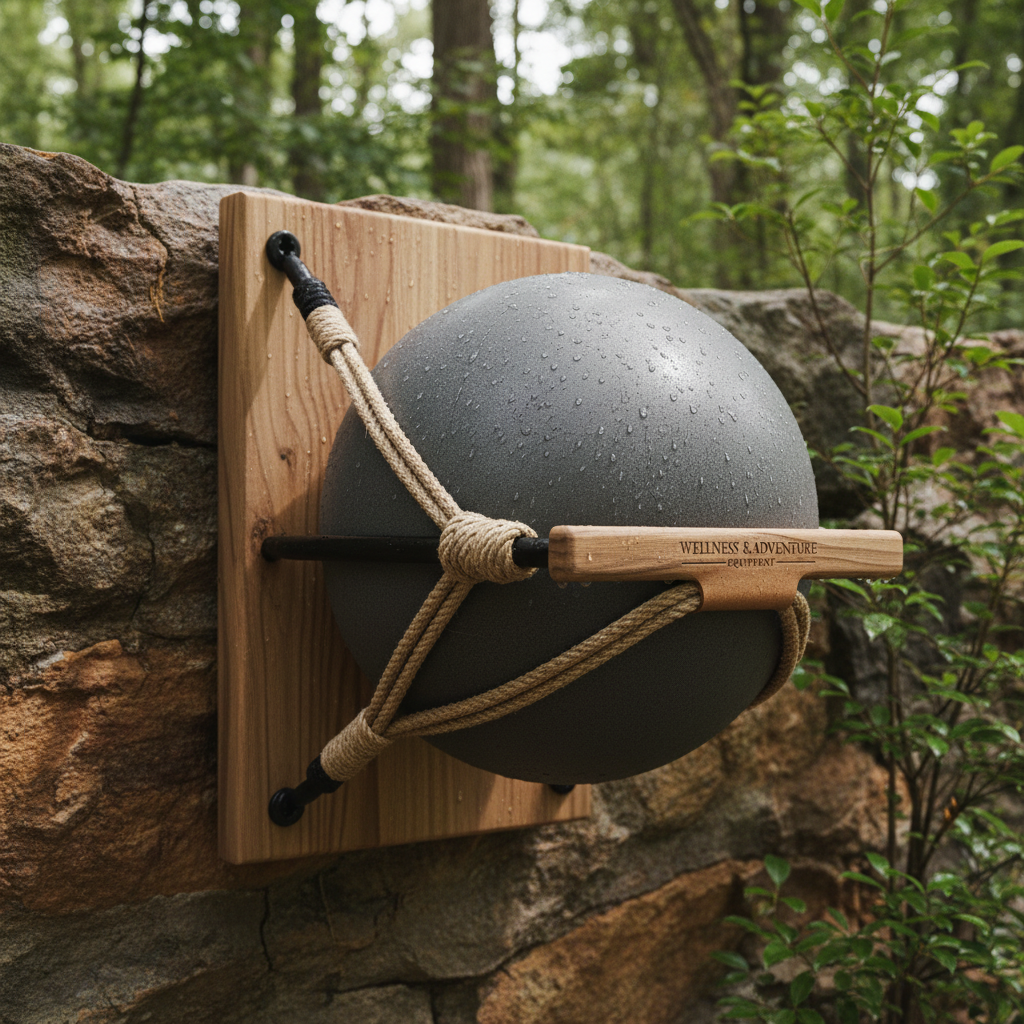 Professional Exercise Ball Wall Holder for Fitness Studio Storage
