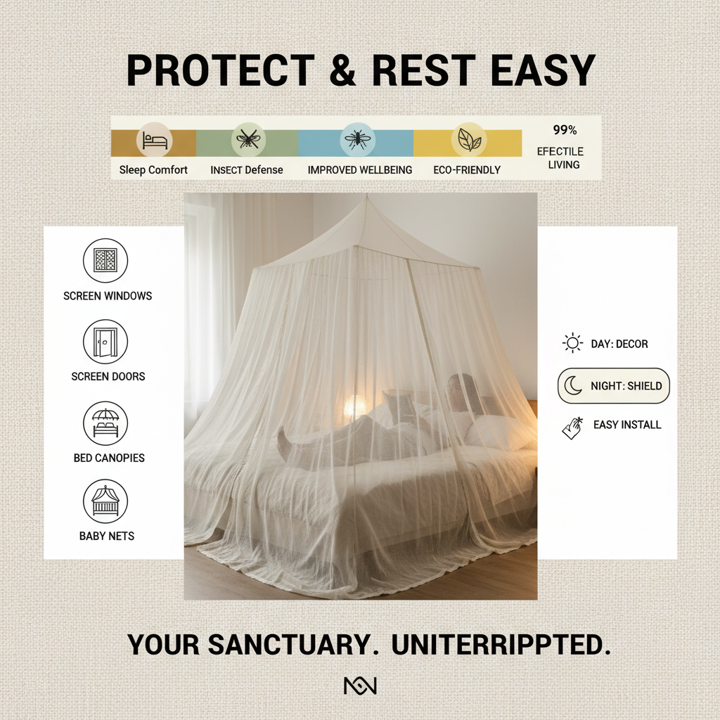 High Quality Mosquito Canopy Nets for Beds and Health Protection