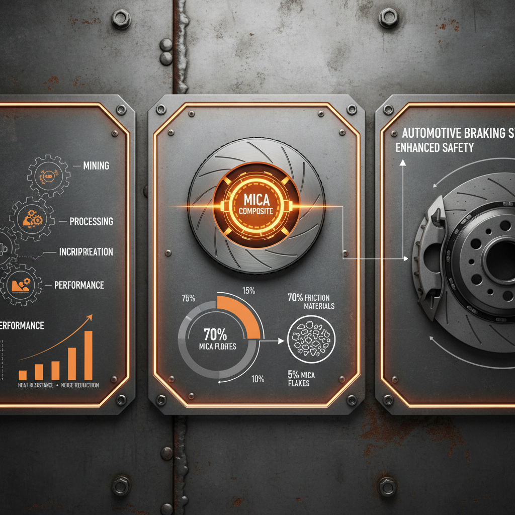 High Performance mica flakes for brake block of car Safety Engineering