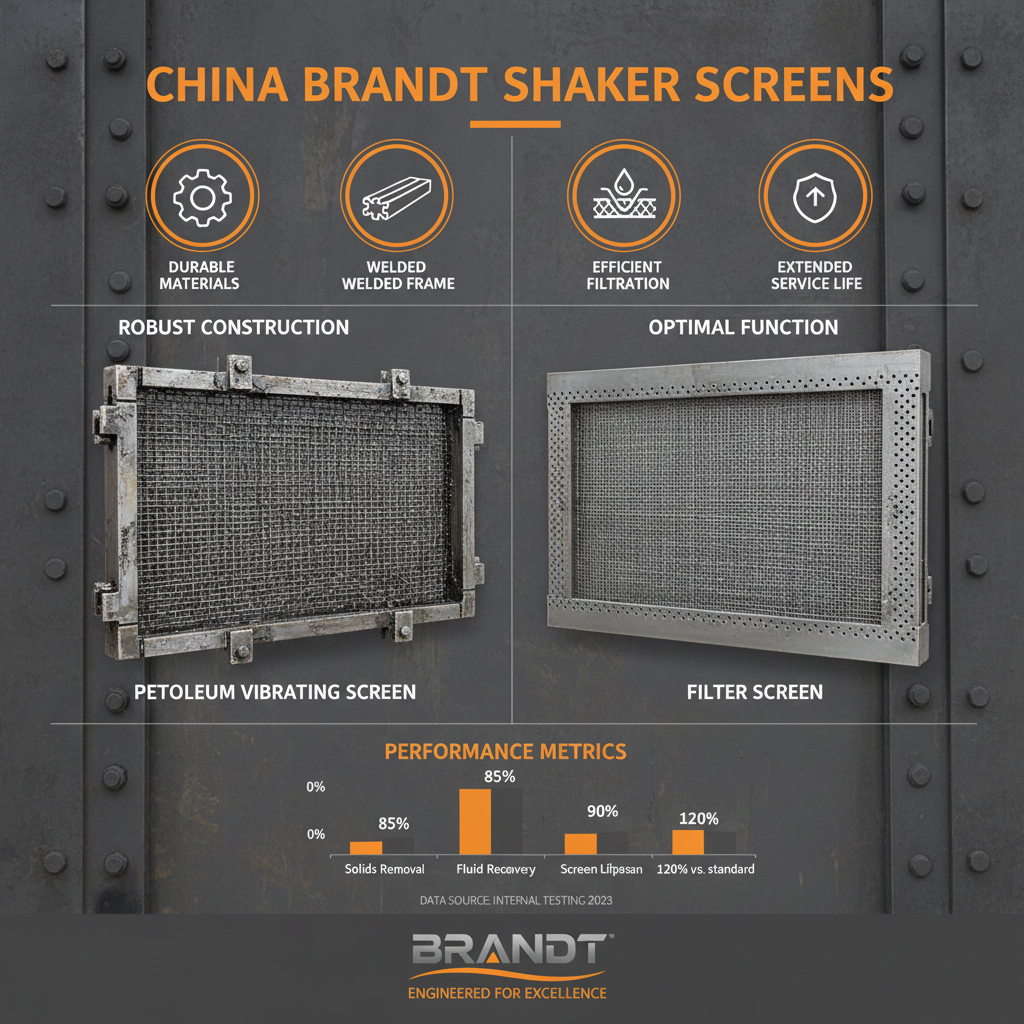 High Performance China Brandt Shaker Screens for Oil and Gas Drilling