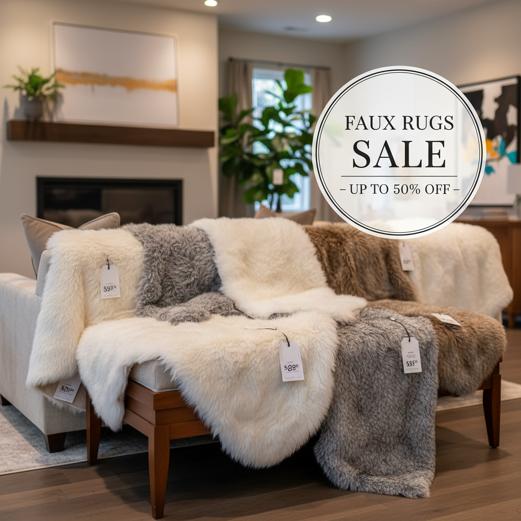Shop Premium Home Decor During Our Faux Fur Rugs Sale Now