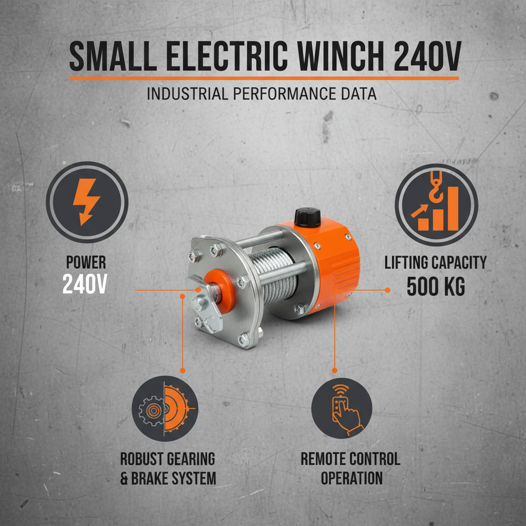 Efficient Lifting Solutions with small electric winch 240v