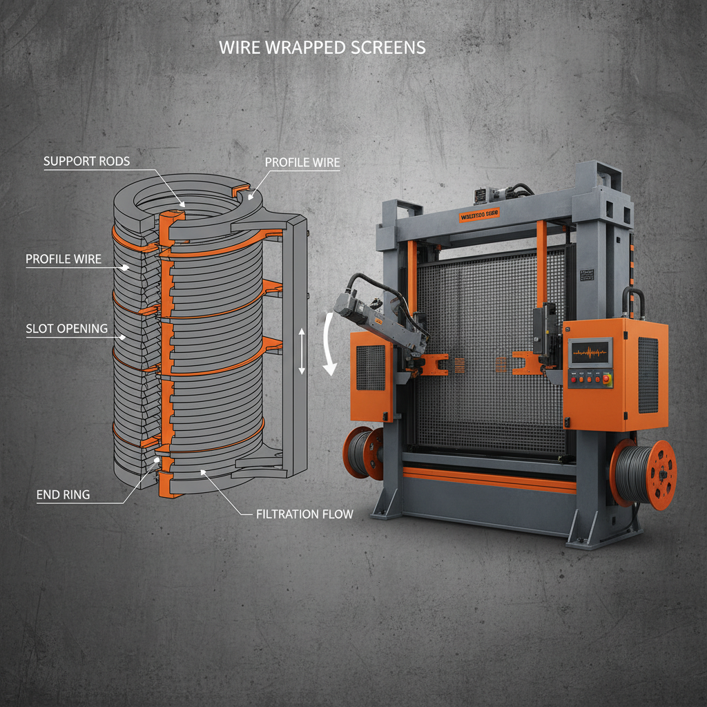 High Efficiency Industrial Filtration using wire wrapped screens