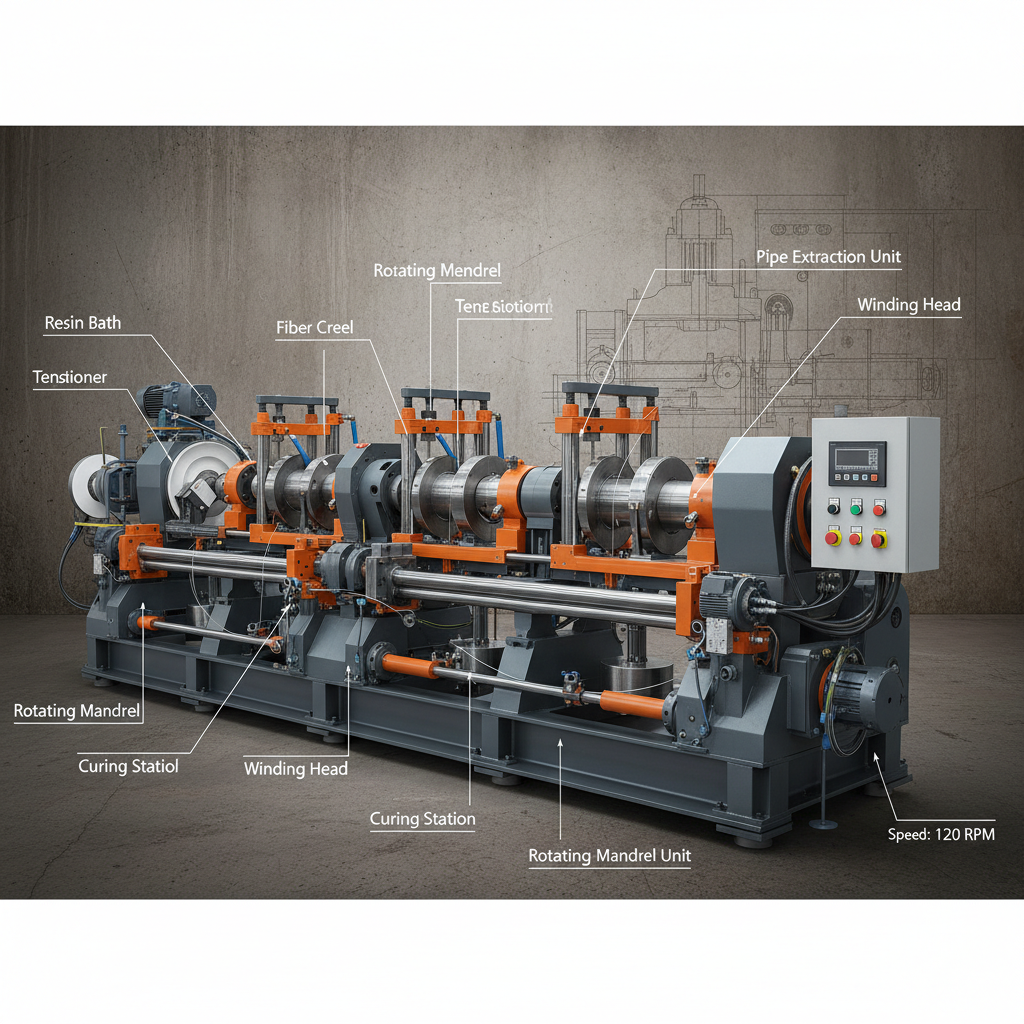 Advanced Precision FRP Pipe Winding Machine for Durable Piping