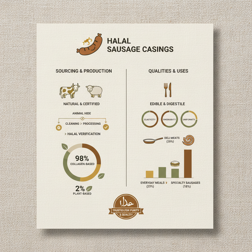 High Quality Halal Sausage Casing for Global Meat Processing