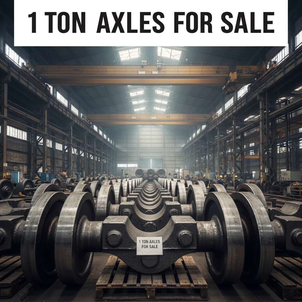 High Quality Durable 1 ton axles for sale for Industrial Trailers