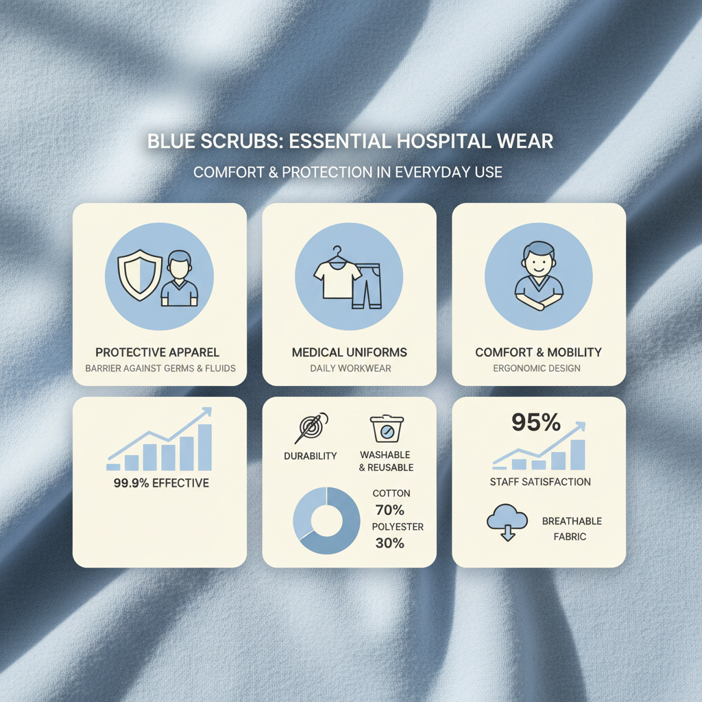 Professional Blue Scrubs Hospital Wear and Medical Textile Guide