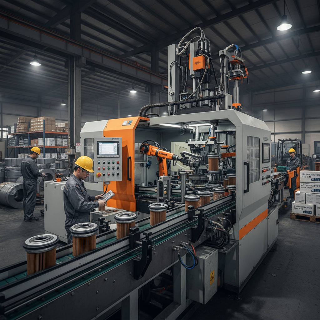 Advanced spinon oil filter making machine for Industrial Production