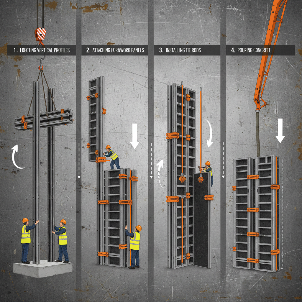 Modern Wall Shuttering System for Efficient Concrete Construction