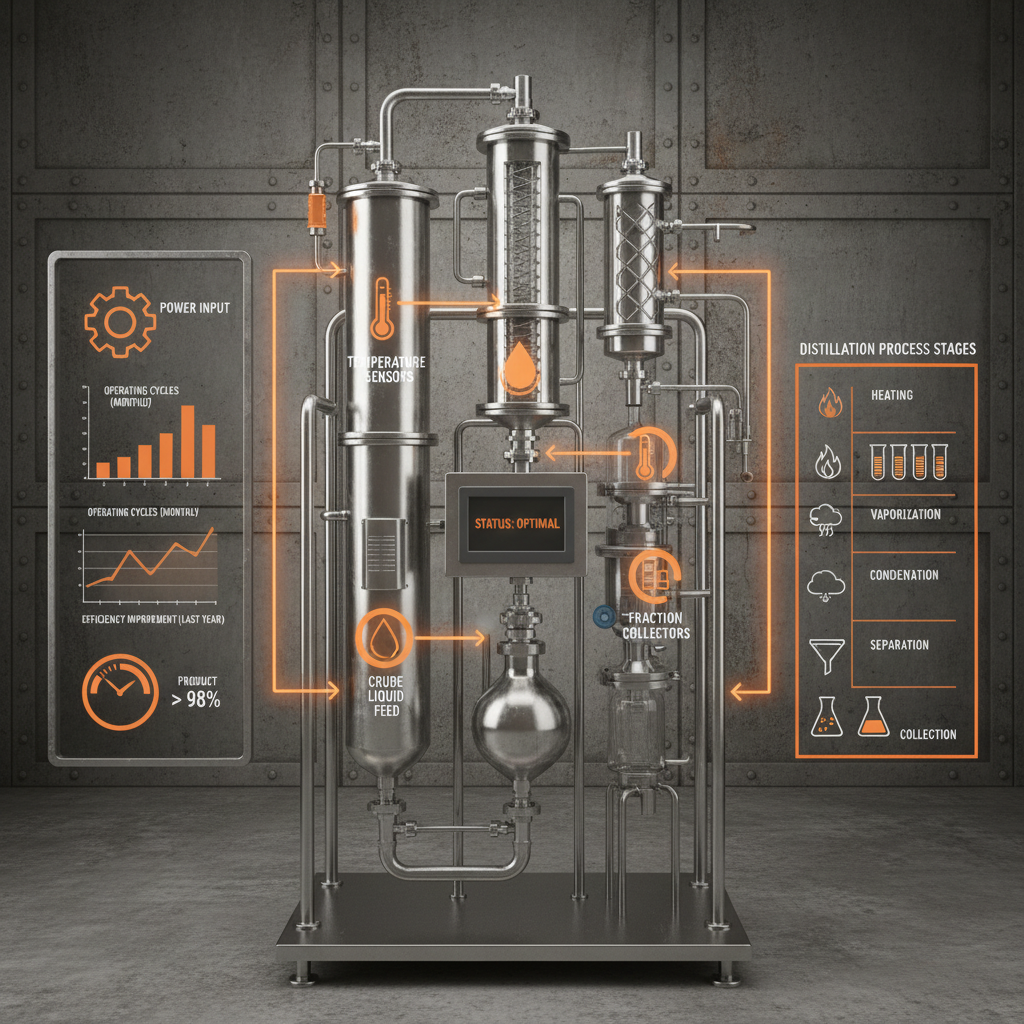Industrial Distillation Device for Fuel Quality and Petrochemical Analysis