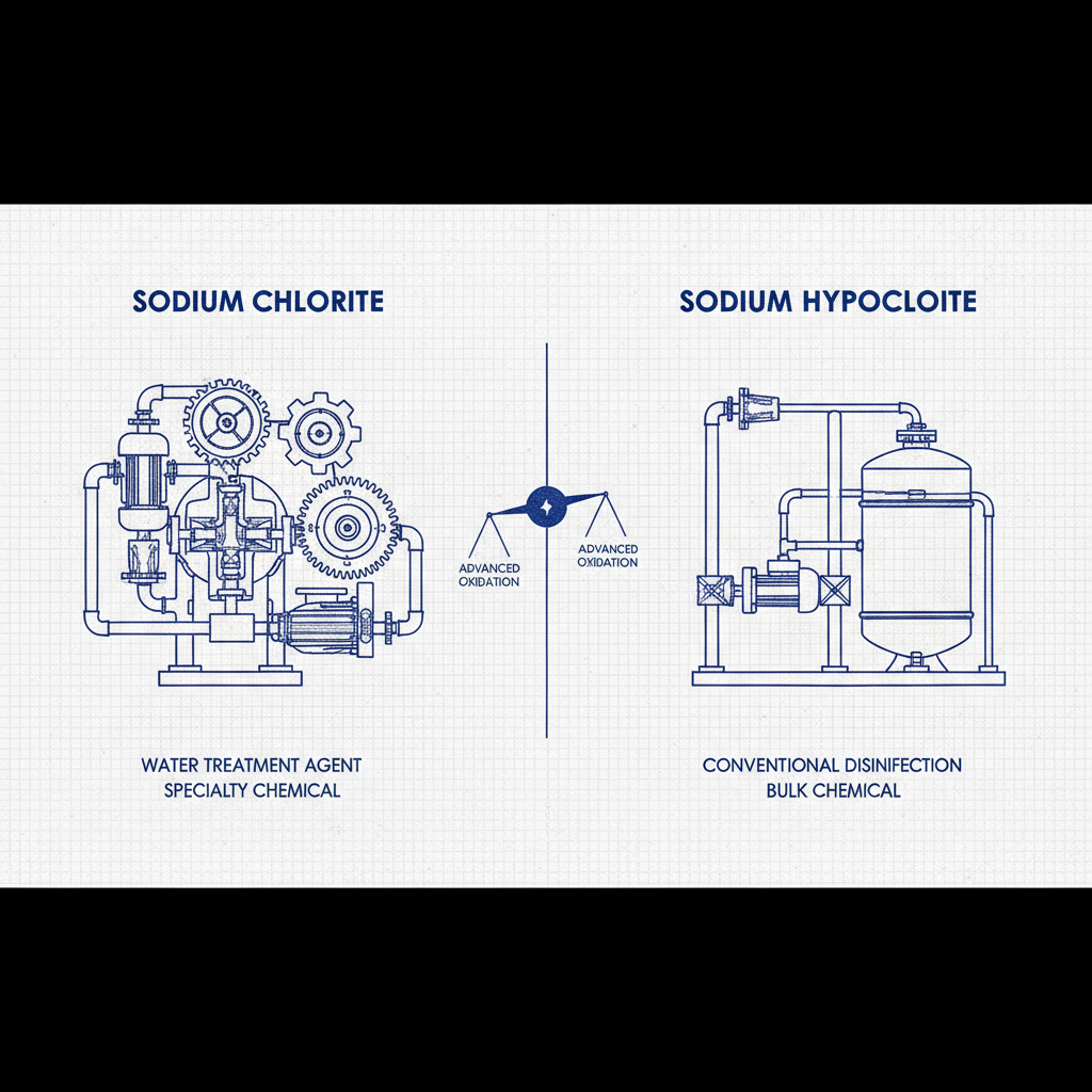 Industrial Comparison of sodium chlorite vs sodium hypochlorite