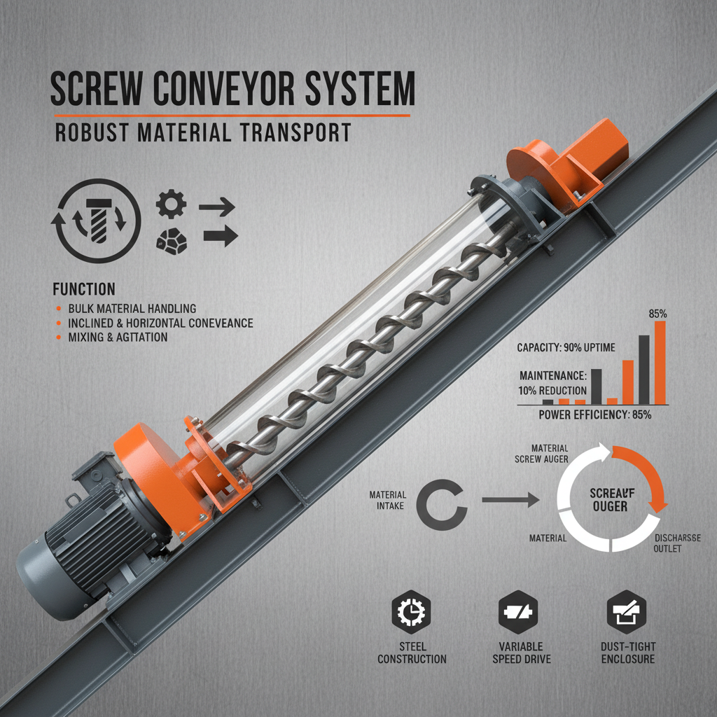screw type conveyor system