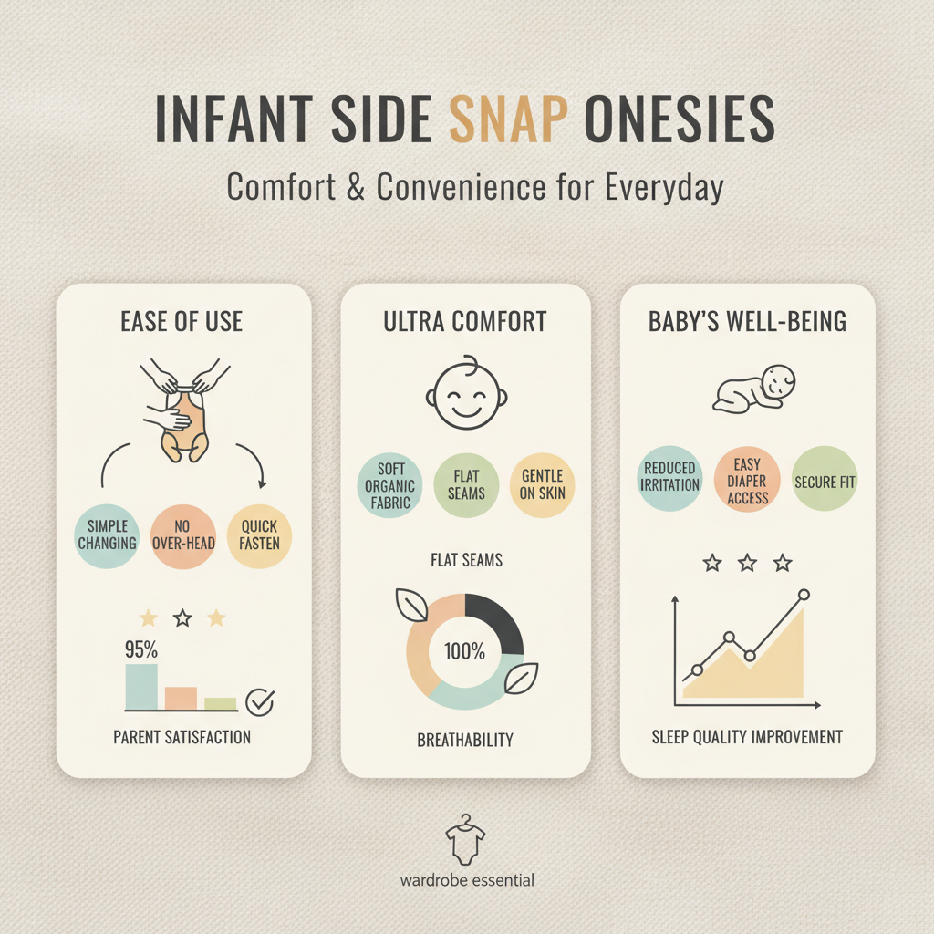 infant side snap onesies