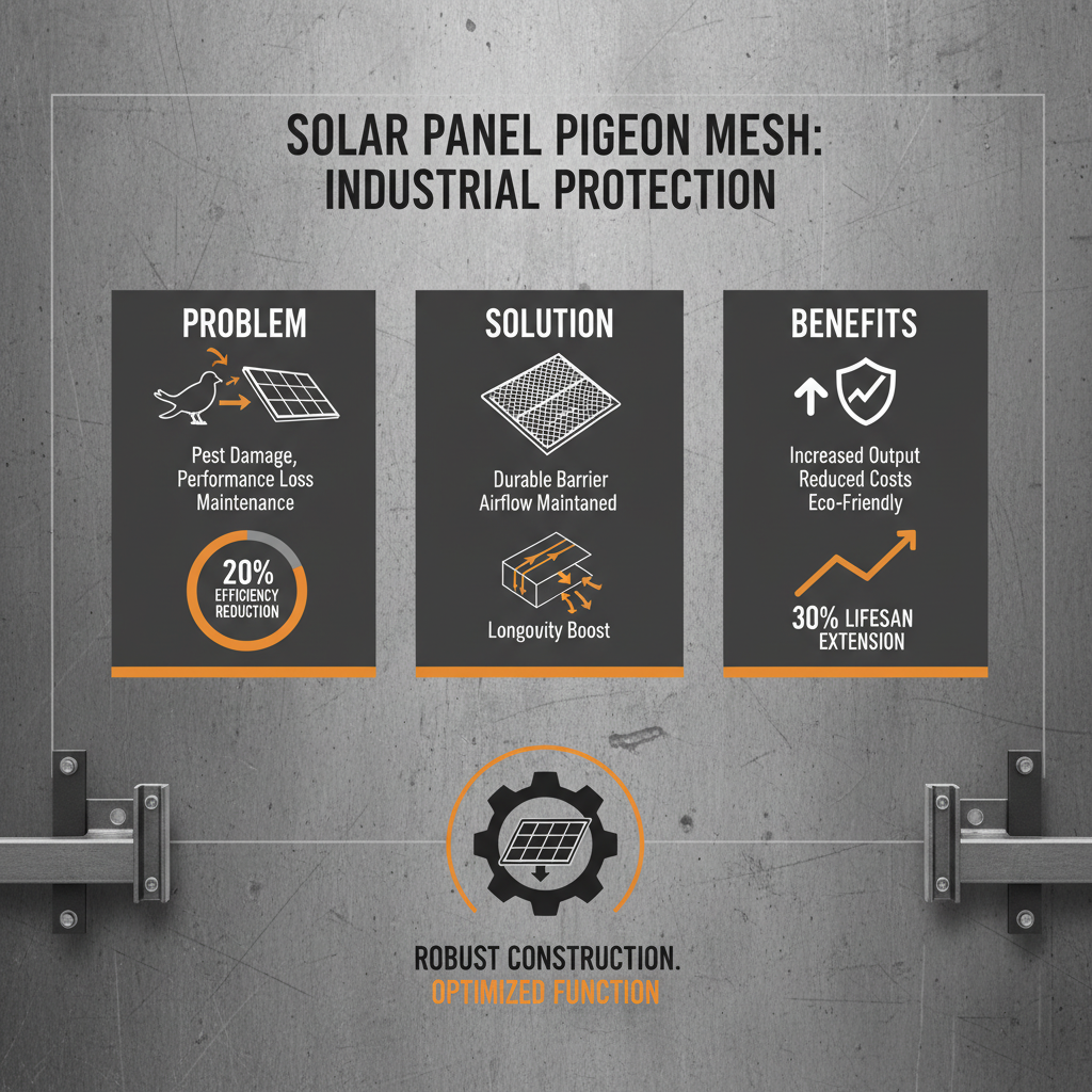 solar panels pigeon mesh