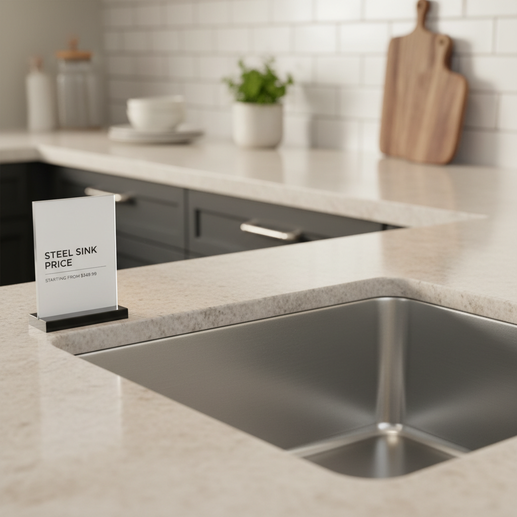 steel sink price