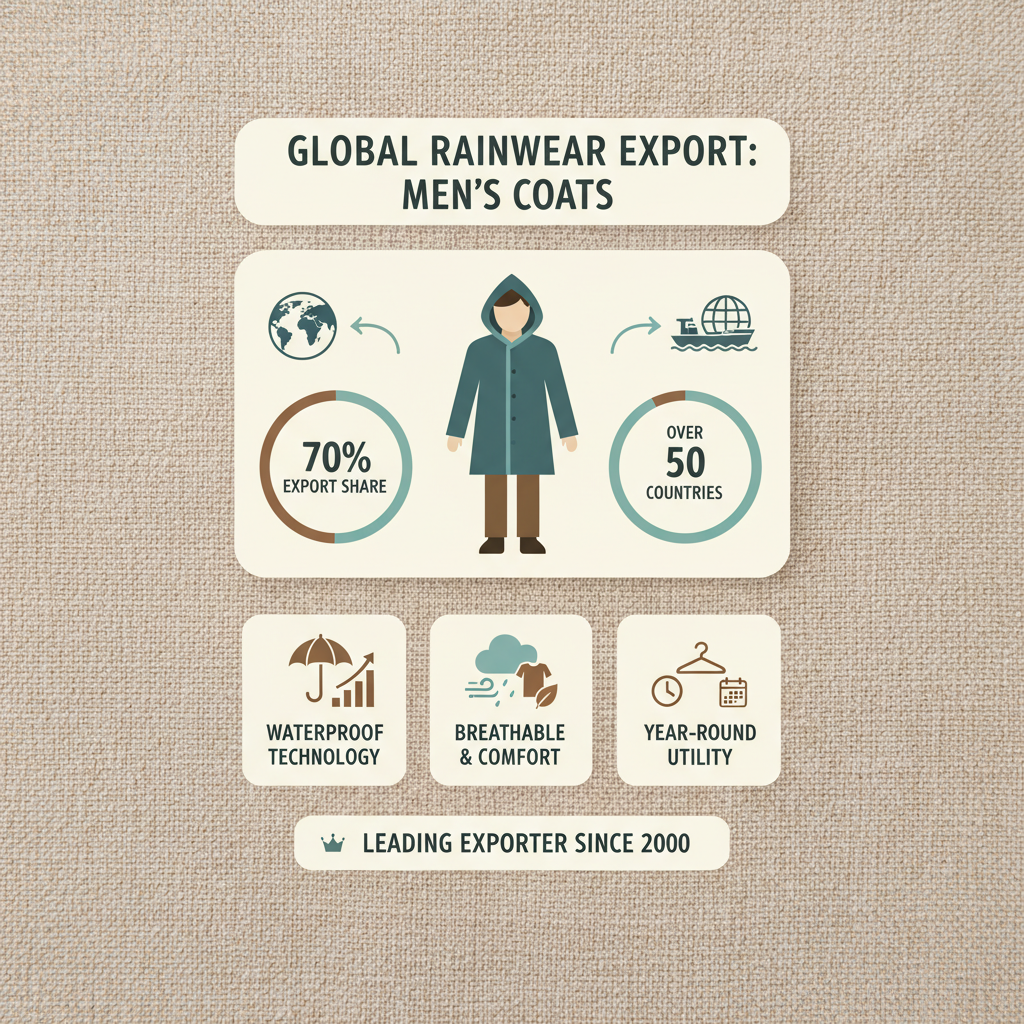men rain coat exporter