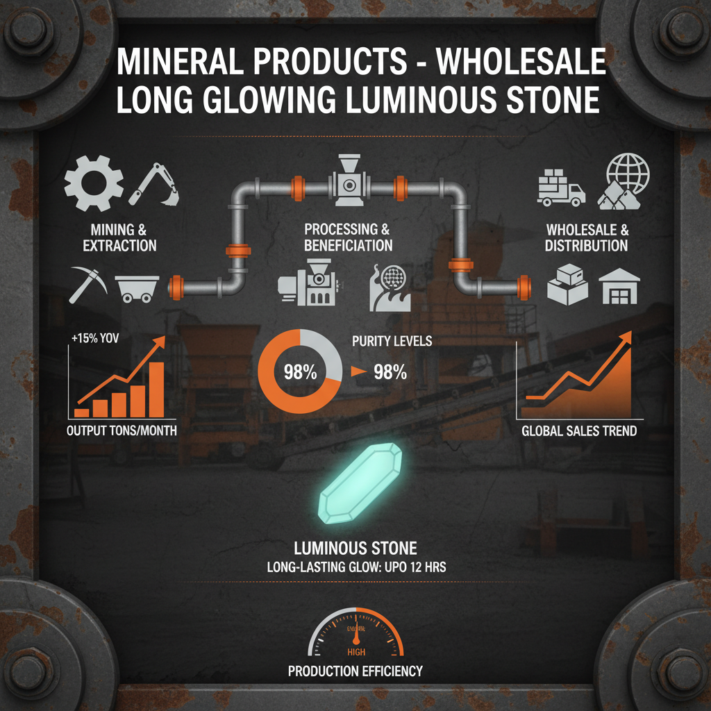 Wholesale long Glowing Luminous Stone