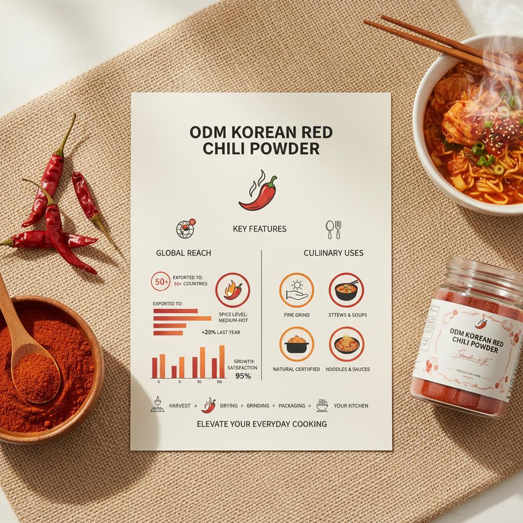 odm korean red chili powder