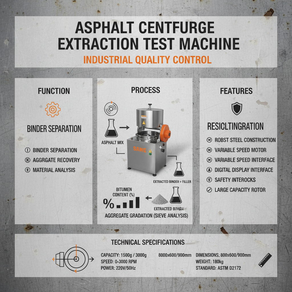 Asphalt Centrifuge Extraction Test Machine