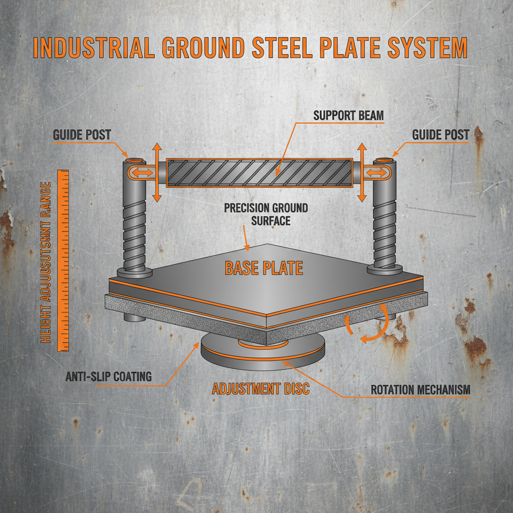 ground steel plate